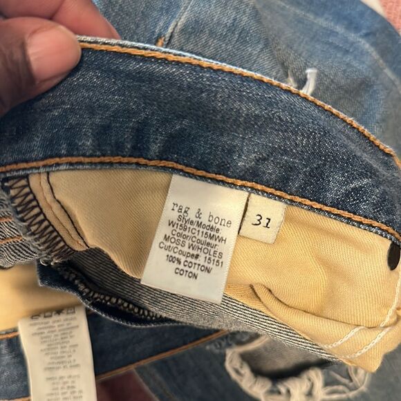Rag & Bone Straight Leg Boyfriend Jeans 31 - Picture 7 of 8